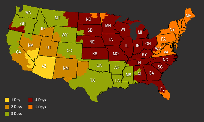 Timber Mesa Outdoors Shipping Regions